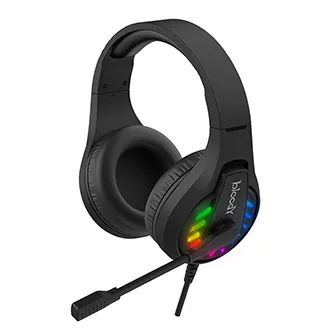 A4Tech Bloody G230 G230-BK, sluchátka s mikrofonem, ovládání hlasitosti, černá, herní sluchátka, USB
