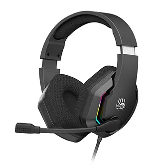 A4Tech Bloody G260P G260P-BK, sluchátka s mikrofonem, ovládání hlasitosti, černá, herní sluchátka, 3.5 mm jack + USB