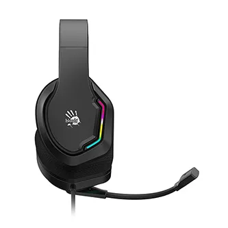 A4Tech Bloody G260 G260-BK, sluchátka s mikrofonem, ovládání hlasitosti, černá, herní sluchátka, USB