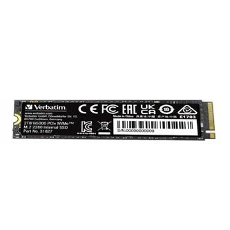 Interní disk SSD Verbatim interní NVMe, 2000GB, Vi5000 M.2, 31827, 5000 MB/s-R, 4300 MB/s-W