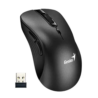 Genius Ergo 8100S/Ergonomická/Optická/Pro praváky/1 600 DPI/Bezdrátová USB/Černá