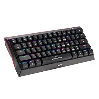 Marvo KG962G EN-R, klávesnice US, herní, mechanická typ drátová (USB), černá, RGB, červené spínače
