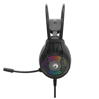 Marvo H8326, sluchátka s mikrofonem, ovládání hlasitosti, černá
