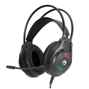 Marvo H8326, sluchátka s mikrofonem, ovládání hlasitosti, černá
