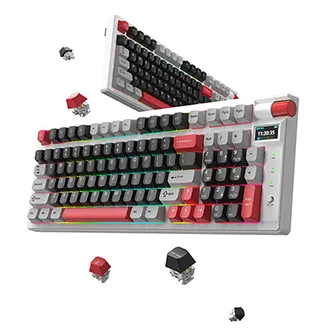 Marvo MONKA KG991W, klávesnice US, Tri-mode, mechanická, RGB