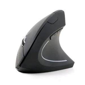 GEMBIRD ergonomická vertikálna myš, 1600dpi, 6 tlačidlová, bezdrôtová, USB, čierna