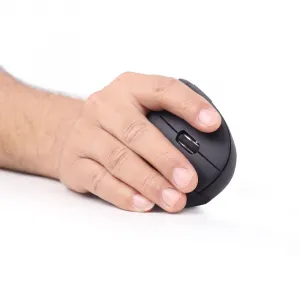 GEMBIRD ergonomická vertikálna myš, 1600dpi, 6 tlačidlová, bezdrôtová, USB, čierna
