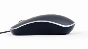 Myš GEMBIRD MUS-4B-06, černo-stříbrná, USB