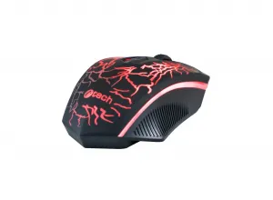 Herní myš C-TECH Tychon (GM-03P), casual gaming, herní, 7 barev podsvícení, 3200DPI, USB