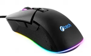 C-TECH herná myš Dawn, pre príležitostné hranie, 6400 DPI, RGB podsvietenie, USB