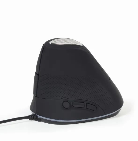 Myš GEMBIRD MUS-ERGO-03, ergonomická, černá, USB