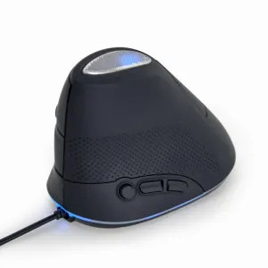 Myš GEMBIRD MUS-ERGO-03, ergonomická, černá, USB