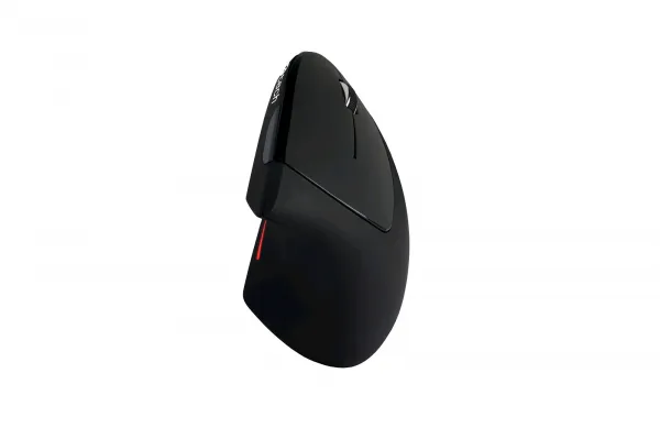 Myš C-TECH VEM-09, vertikální, bezdrátová, 6 tlačítek, černá, USB nano receiver