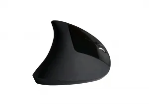 Myš C-TECH VEM-09, vertikální, bezdrátová, 6 tlačítek, černá, USB nano receiver