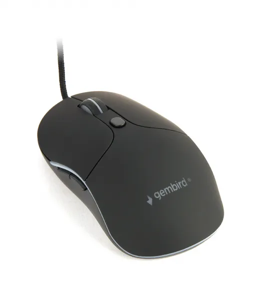 Myš GEMBIRD MUS-UL-02, podsvícená, černá, 2400DPI,  USB