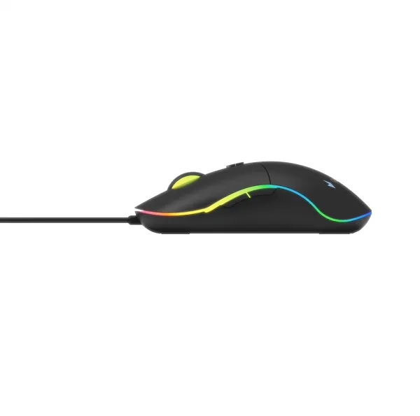 Myš GEMBIRD MUS-UL-02, podsvícená, černá, 2400DPI,  USB