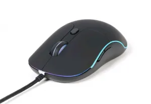 Myš GEMBIRD MUS-UL-02, podsvícená, černá, 2400DPI,  USB