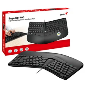 Genius Ergo KB-700/Drátová USB/CZ-SK layout/Černá
