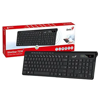 Genius SlimStar 7230/Bezdrátová USB/CZ-SK layout/Černá