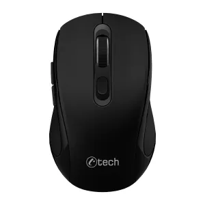 Myš C-TECH WLM-12 Dual mode, bezdrátová, BT5.0 + 2,4GHz, 1600DPI, 6 tlačítek, USB nano receiver, černá