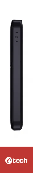 Powerbanka C-tech 10000mAh, Li-Pol, 22,5W, USB-C/USB-A/micro USB