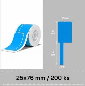 Niimbot štítky na kabely T 1EA01174301 25x76mm 200ks Modré pro B21, B21S, B3, B1S