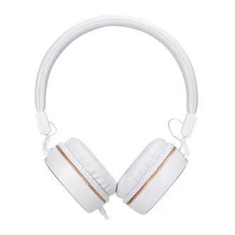 HP DHH-1206 White sluchátka s mikrofonem 8YJ97AA, ovládání hlasitosti, bílo-zlatá, klasická typ 3,5mm jack