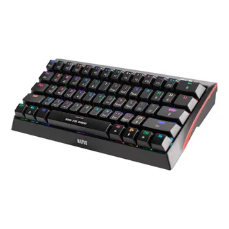 Marvo Hecate 61B KG962G EN-B, klávesnice US, herní, mechanická typ drátová (USB), černá, RGB, modré spínače