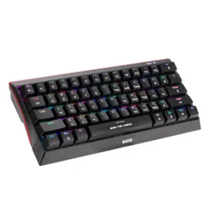 Marvo Hecate 61B KG962G EN-B, klávesnice US, herní, mechanická typ drátová (USB), černá, RGB, modré spínače