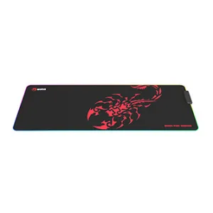 RGB Podložka pod myš MG011, SCORP XL, černá, 800 x 300 mm, 4 mm, Marvo, USB Hub