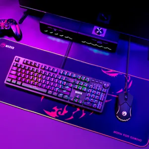 RGB Podložka pod myš MG011, SCORP XL, černá, 800 x 300 mm, 4 mm, Marvo, USB Hub