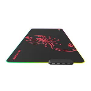 RGB Podložka pod myš MG011, SCORP XL, černá, 800 x 300 mm, 4 mm, Marvo, USB Hub