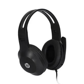 HP DHH-1601 sluchátka s mikrofonem 194S2AA, ovládání hlasitosti, černá, klasická typ 2x 3.5 mm jack