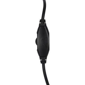 HP DHH-1601 sluchátka s mikrofonem 194S2AA, ovládání hlasitosti, černá, klasická typ 2x 3.5 mm jack