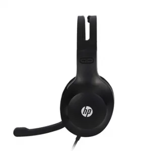 HP DHH-1601 sluchátka s mikrofonem 194S2AA, ovládání hlasitosti, černá, klasická typ 2x 3.5 mm jack