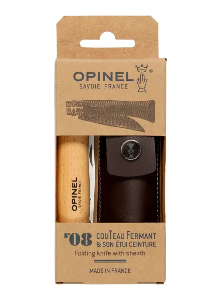 Nôž Opinel No.08 Inox Natural + etui