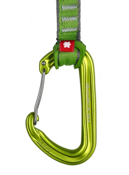 Lezecké expresky Ocun Hawk QD Combi PAD 16 10cm - green