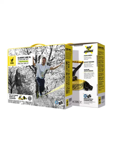 Slackline Gibbon Slacklines Classic Line XL Treewear Set