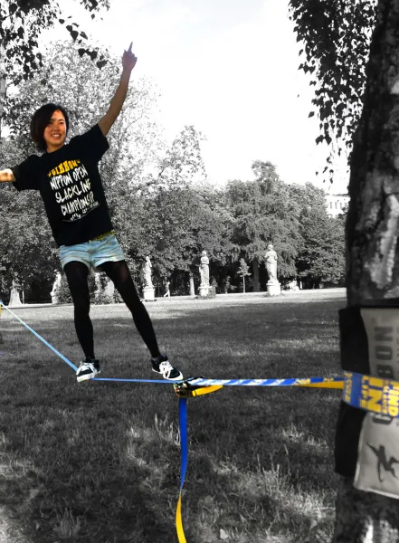 Slackline Slackline Gibbon Slacklines FlowLine Treewear Set