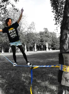 Slackline Slackline Gibbon Slacklines FlowLine Treewear Set
