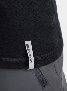 Pánske funkčné tričko Sensor Merino DF Tee S/S  - black
