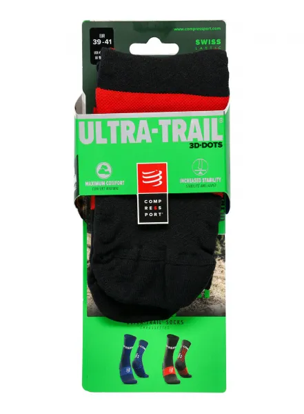 Bežecké ponožky Compressport Ultra Trail Socks - black