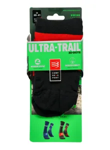 Bežecké ponožky Compressport Ultra Trail Socks - black