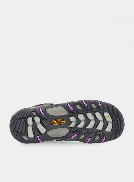 Turistické topánky dámske Keen Koven WP - steel grey/african violet
