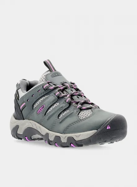 Turistické topánky dámske Keen Koven WP - steel grey/african violet