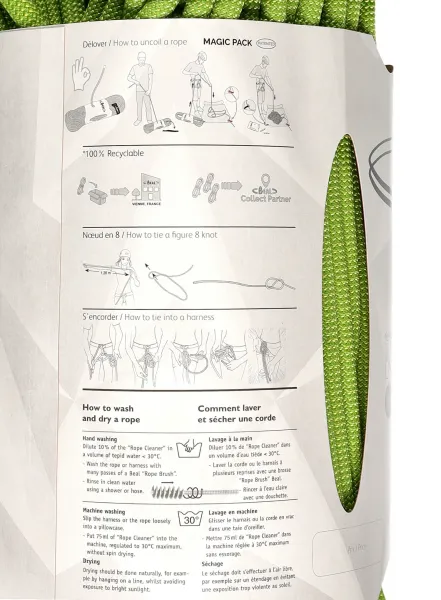Dynamické lano Beal Virus 10 mm 60 m - solid green
