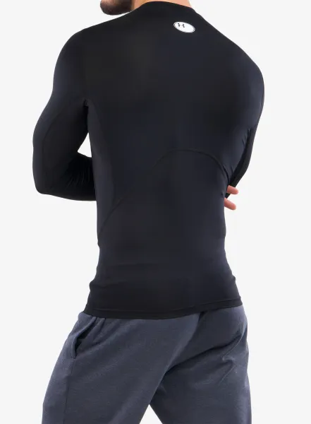 Mikina Under Armour HG Armour Comp LS - black/white
