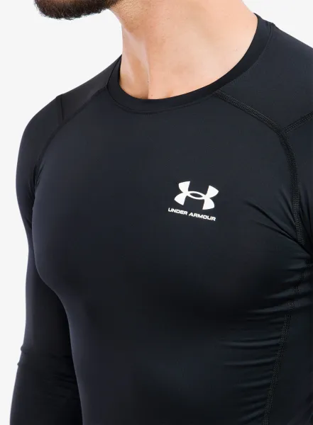 Mikina Under Armour HG Armour Comp LS - black/white