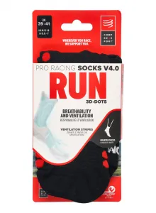 Compressport PRO RACING SOCK v4.0 RUN HIGH Bežecké ponožky, čierna, veľkosť