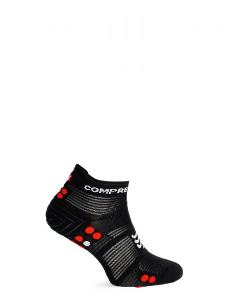 Ponožky Compressport Pro Racing Socks v4.0 Run Low - black/red